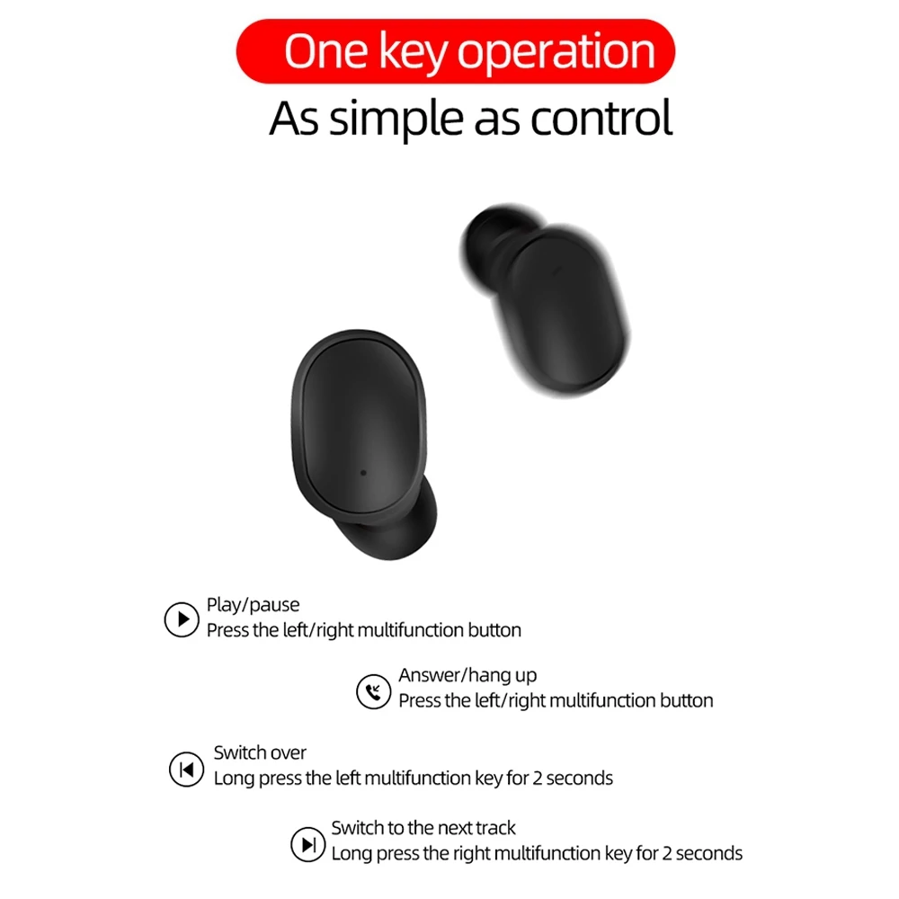 Мини двойной Беспроводной наушники 5 0 Bluetooth спортивные игры громкой связи