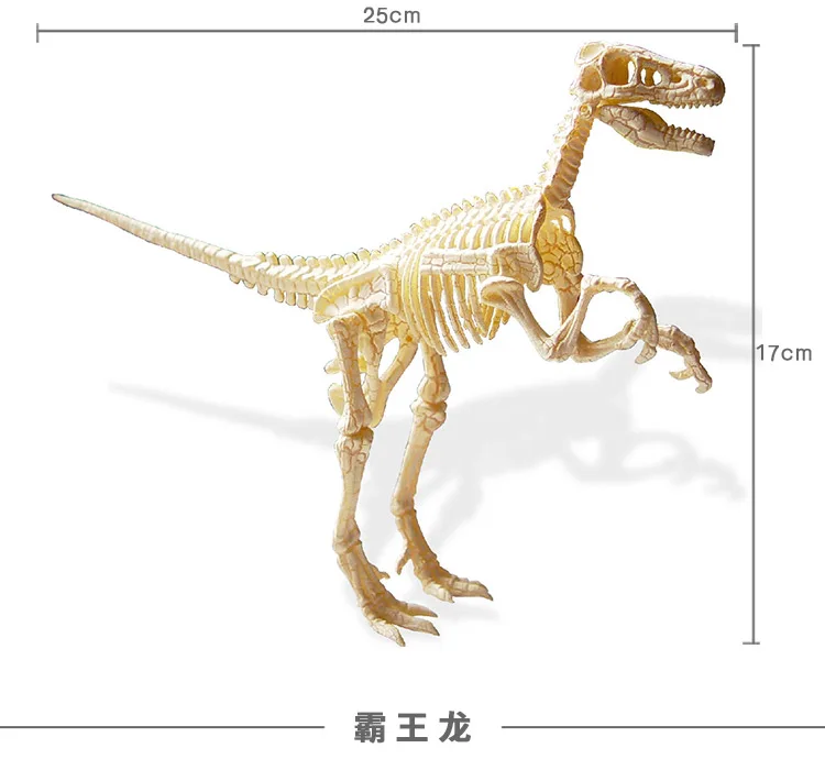 UKENN динозавр fossil плесень 18-26 см длина каркасная модель динозавра 3D Динозавры головоломки 7671