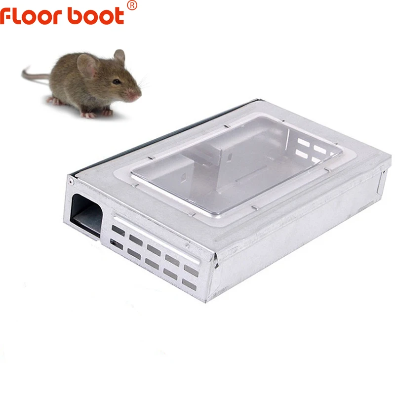 Floor boot rat trap boxes mouse box/cage continuous mousetrp With Window Catch High Effect Rat Trap Catcher Large Mice cage | Дом и сад