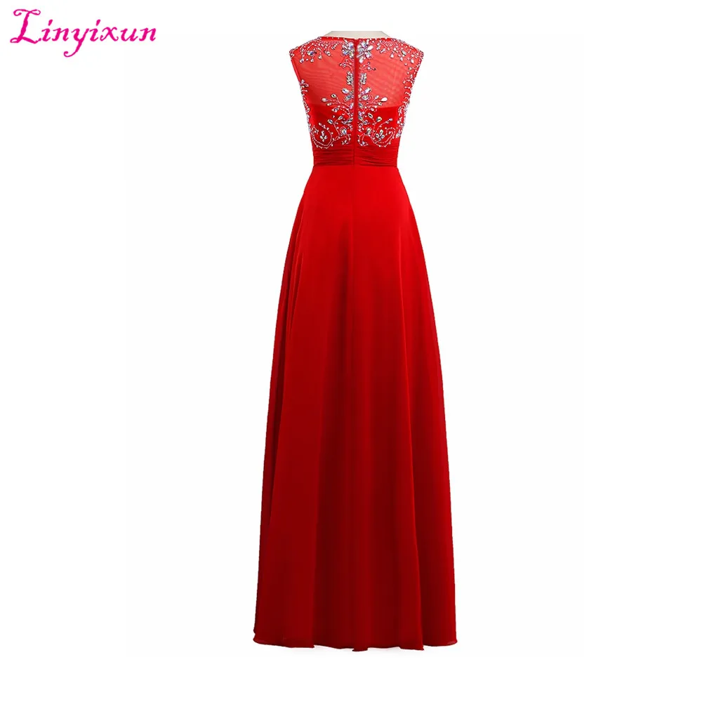 Linyixun настоящая фотография Vestido de Baile бирюзовое платье для выпускного вечера