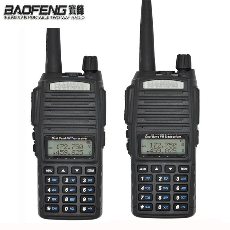 Лидер продаж 2 шт./лот дизайн Baofeng UV-82 любительский Pofung для радиосканер 2 двухстороннее радио HF трансивер 10 км портативная пара раций