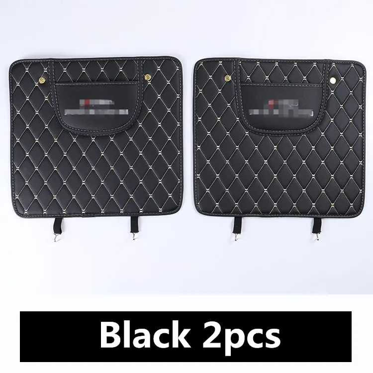 Black 2pcs Для TOYOTA AVALON автокресло анти-игровой коврик типа оснастки антифрикционным материалом с защитой от проколов анти запачкать и легко очистить - Цвет: Black 2pcs