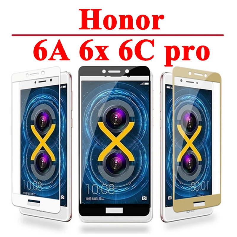 Защитное стекло для huawei honor 6a защита экрана 6c pro закаленное 6x на huawey honer 6 a c x 6cpro tremp