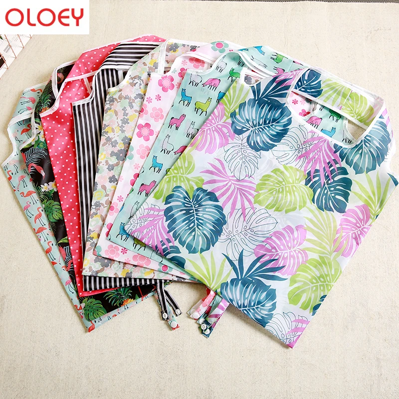 Весенние рулоны водонепроницаемый Оксфорд многоразовые хозяйственные сумки для женщин Складная сумка переносная ткань эко продуктовая Сумка Складная Большая