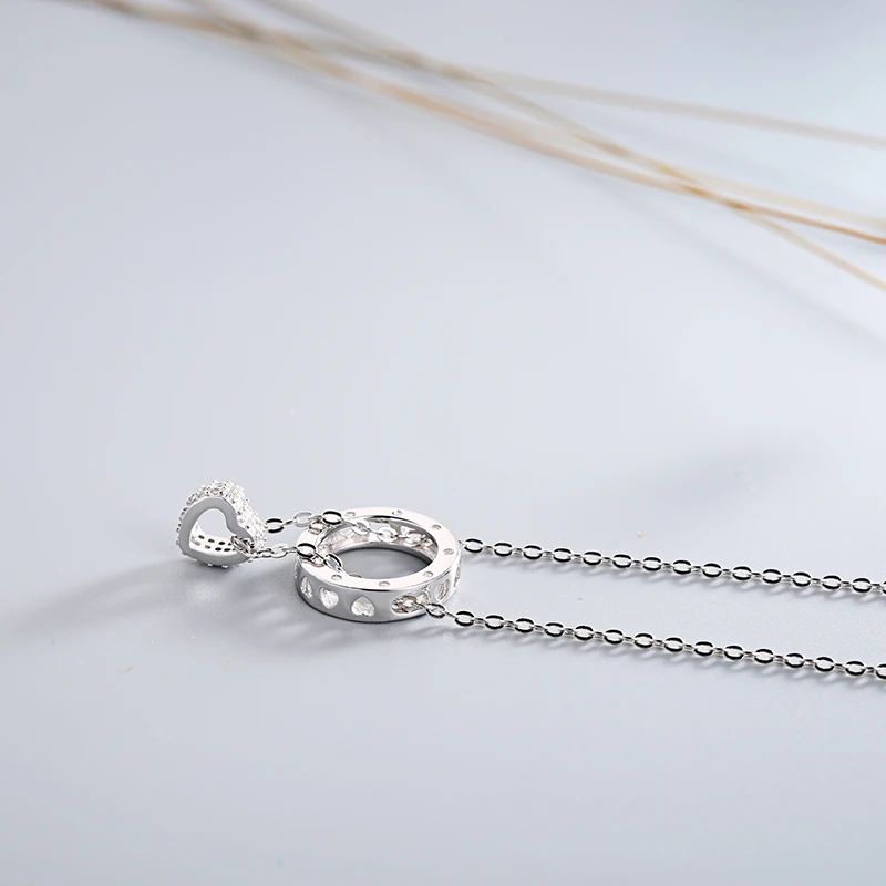 Ожерелье с подвеской Sinya из стерлингового серебра 925 пробы круглыми ручками и