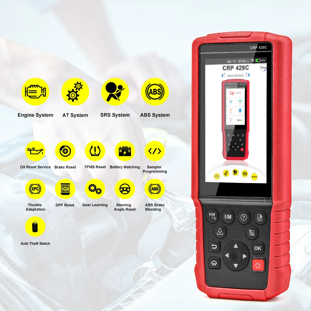 Launch X431 Pro CRP429C OBD OBD2 сканер Диагностика авто автомобильный автоматический диагностический инструмент CRP423 двигатель/ABS/Подушка безопасности/AT PK CRP129