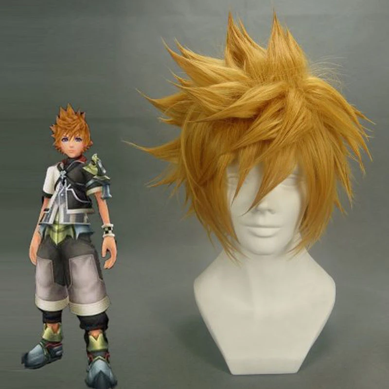 Парики из прямых синтетических волос Kingdom Heart Roxas вентус для косплея 30 см вечерние