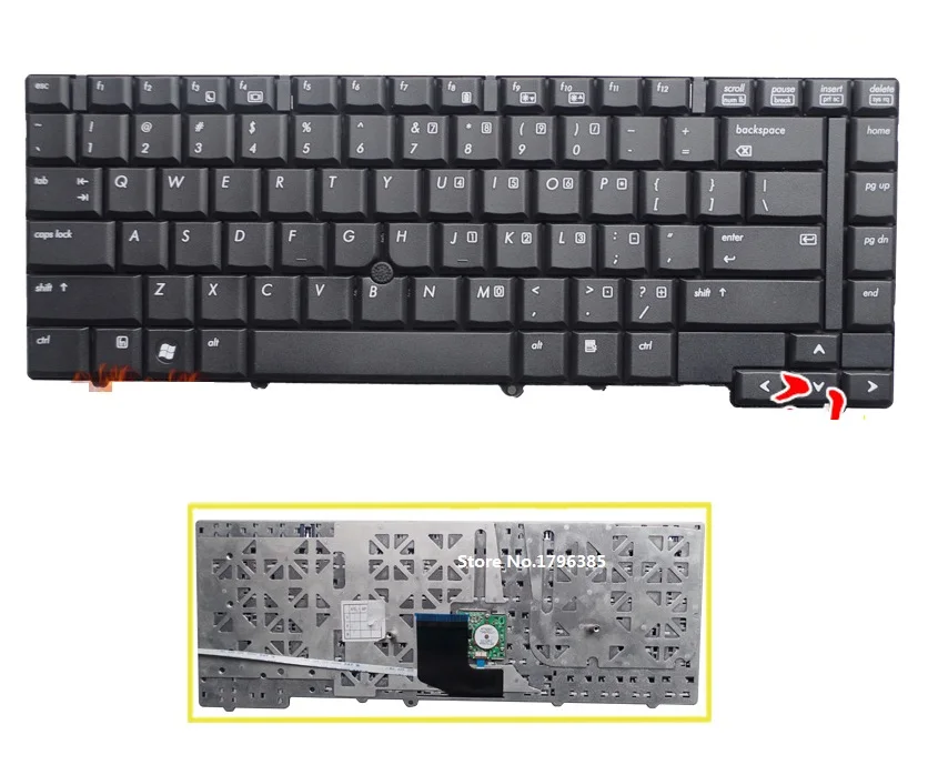 

SSEA Новая черная клавиатура для ноутбука HP 8530 8530W 8530 P, клавиатура, бесплатная доставка