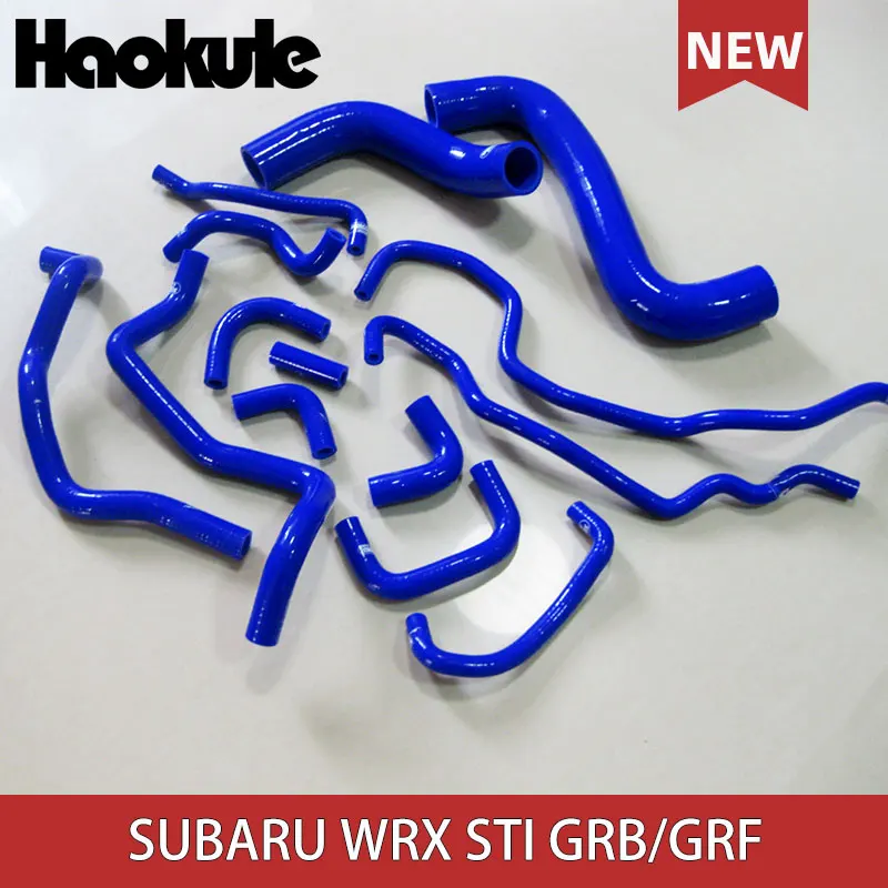 Производительность силиконовый радиатор силиконовый шланг наборы для SUBARU IMPREZA WRX STI GRB GRF STI10 14 шт. синий, красный, черный