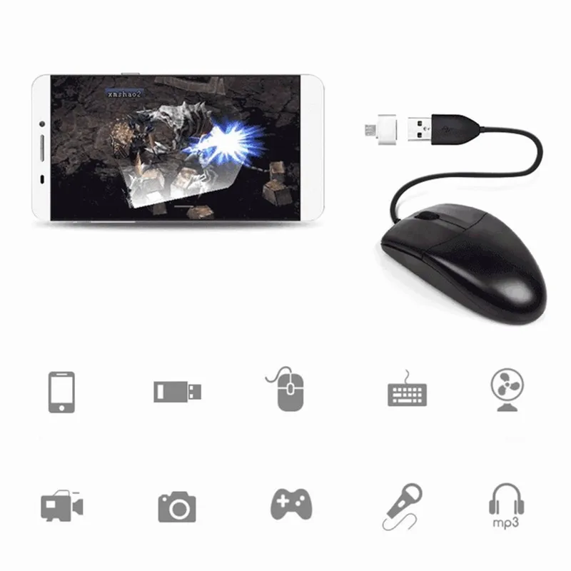 Micro USB мужчина к 2 0 Женский адаптер OTG конвертер кабель для Android Samsung Galaxy Huawei Xiaomi Tablet