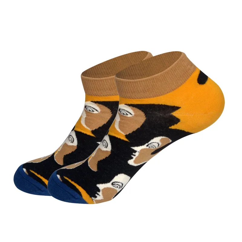 Летние Новые ботильоны красивые носки-невидимки художественный дизайнер