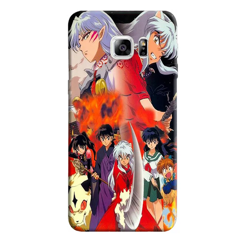 Inuyasha Аниме Мода жесткий черный чехол для телефона samsung Galaxy 8 9 plus 6 7 edge 5 4 s |