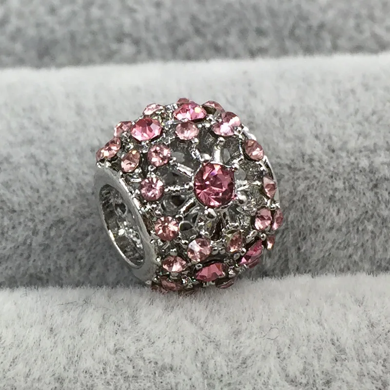 Внутреннее сияние прозрачная Хрустальная подвеска с европейскими бусами