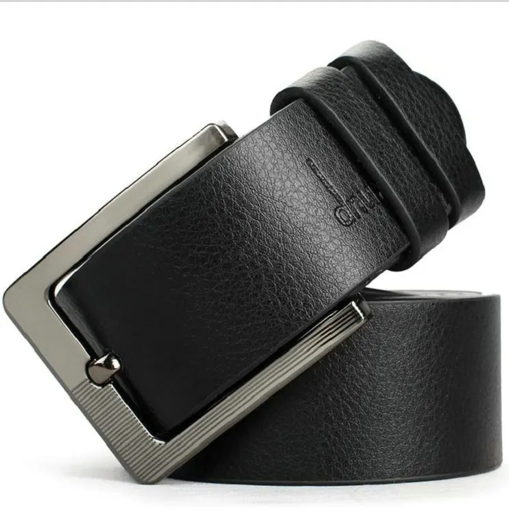 Black C Style Dnuxlou Бизнес для отдыха широкий искусственная из искусственной кожи ремень Для мужчин дизайнерские Ремни элегантные блестящие металлические пряжки 125 см Cinto Ceinture - Цвет: Black C Style