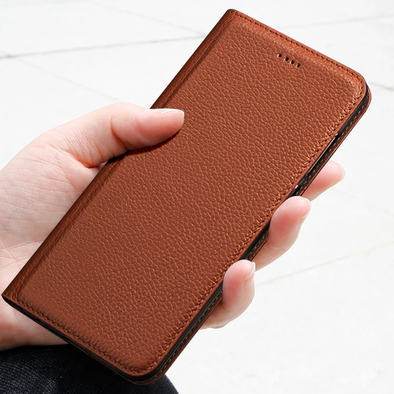 Винтаж Лич Подлинная Кожаный чехол для Alcatel A3 плюс мобильный телефон люкс Ретро