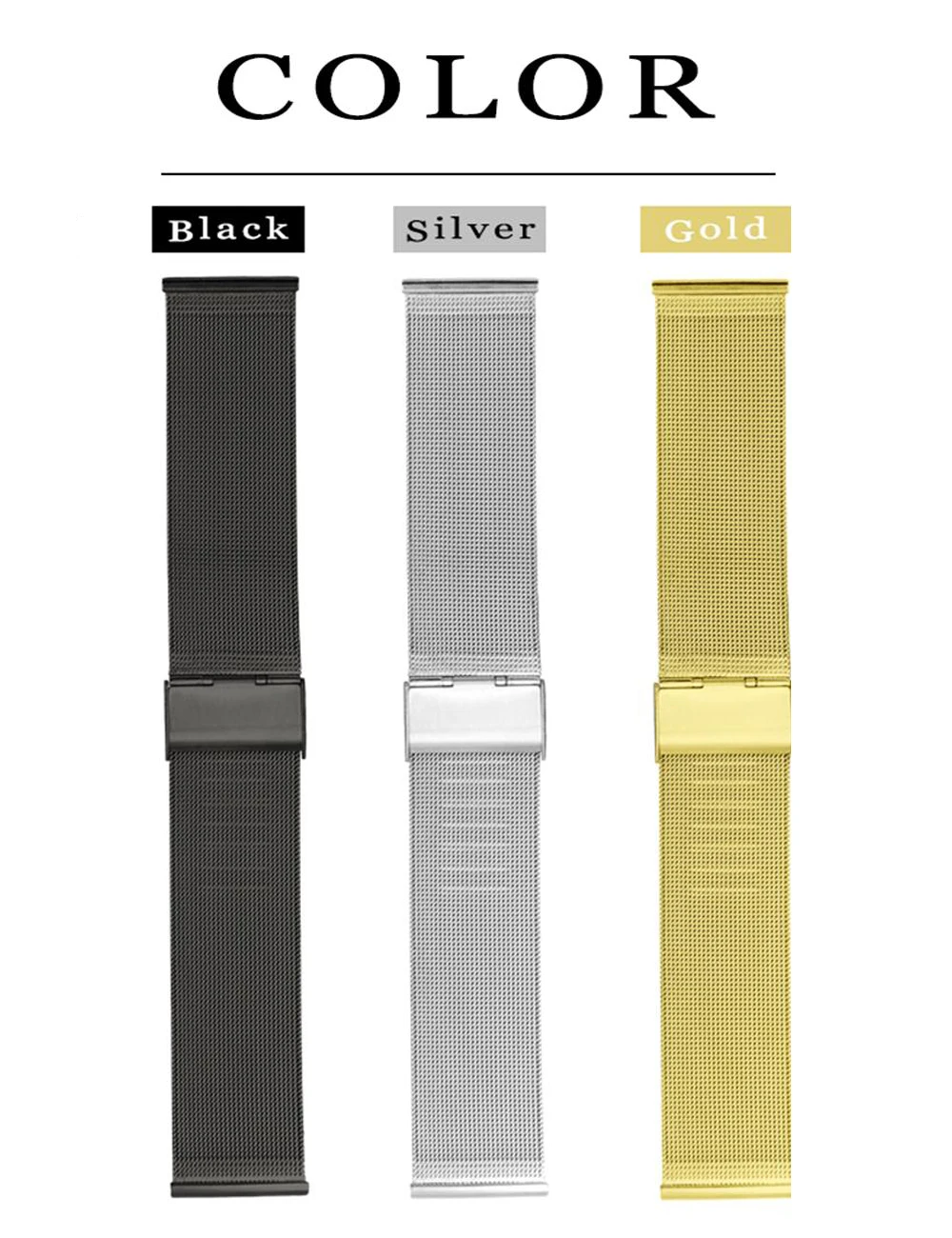 Сменный ремешок из нержавеющей стали 18 мм 20 22 23 для Xiaomi Huami Amazfit Bip Youth Xiao GTS GTR 47/42