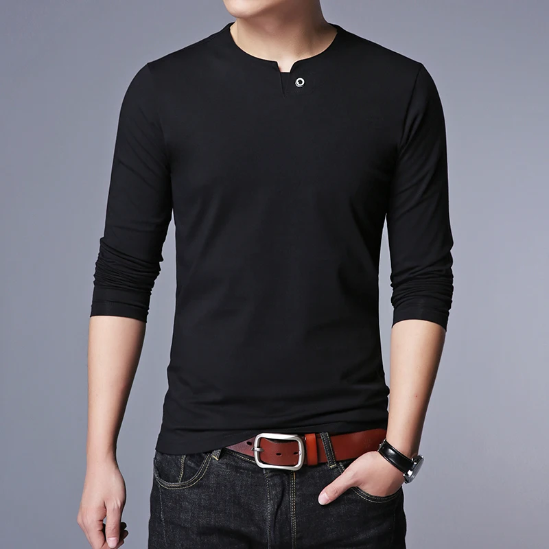 Мужские хлопковые однотонные футболки лидер продаж 2017 новая приталенная Мужская