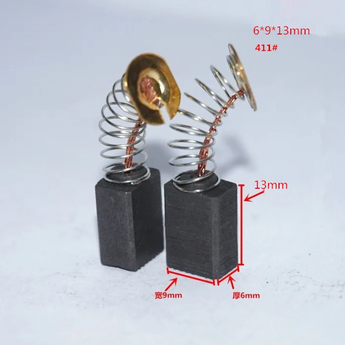 

FREE SHIPPING 5 pairs carbon brush 6 * 9 * 13mm for 125 Angle grinder brush ,micro motor carbon brush