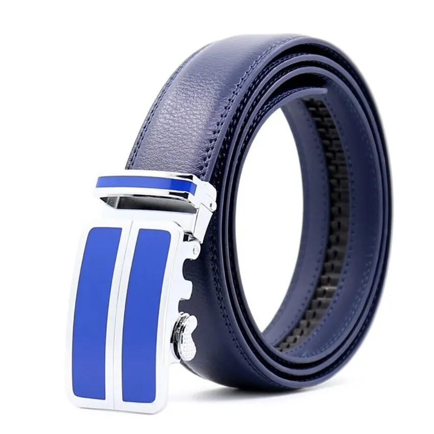 Мужской ремень с автоматической пряжкой мужской пояс модный кожаный для мужчин