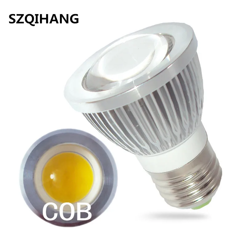 E27 GU5.3 GU10 MR16 lights LED COB Spotlight Dimmable 3W 5W 7W 10W COB Led Spot Light Bulb high power lamp DC 12V 85-265V