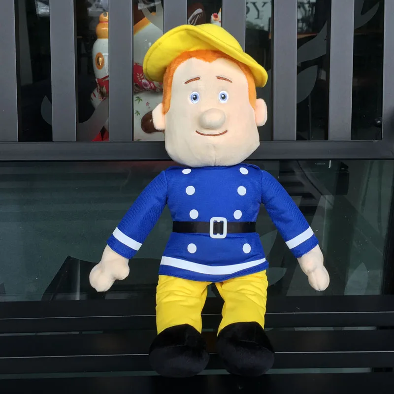 

17 Inch Fireman Sam Penny Plush Dolls Cartoon Stuffed Toys Birthday Gifts For Children