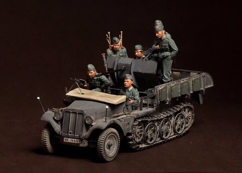 Неокрашенная Экипировка из смолы в масштабе 1/35 для Sd. KFZ. 104 мех 2 см FlaK 30 (не включая
