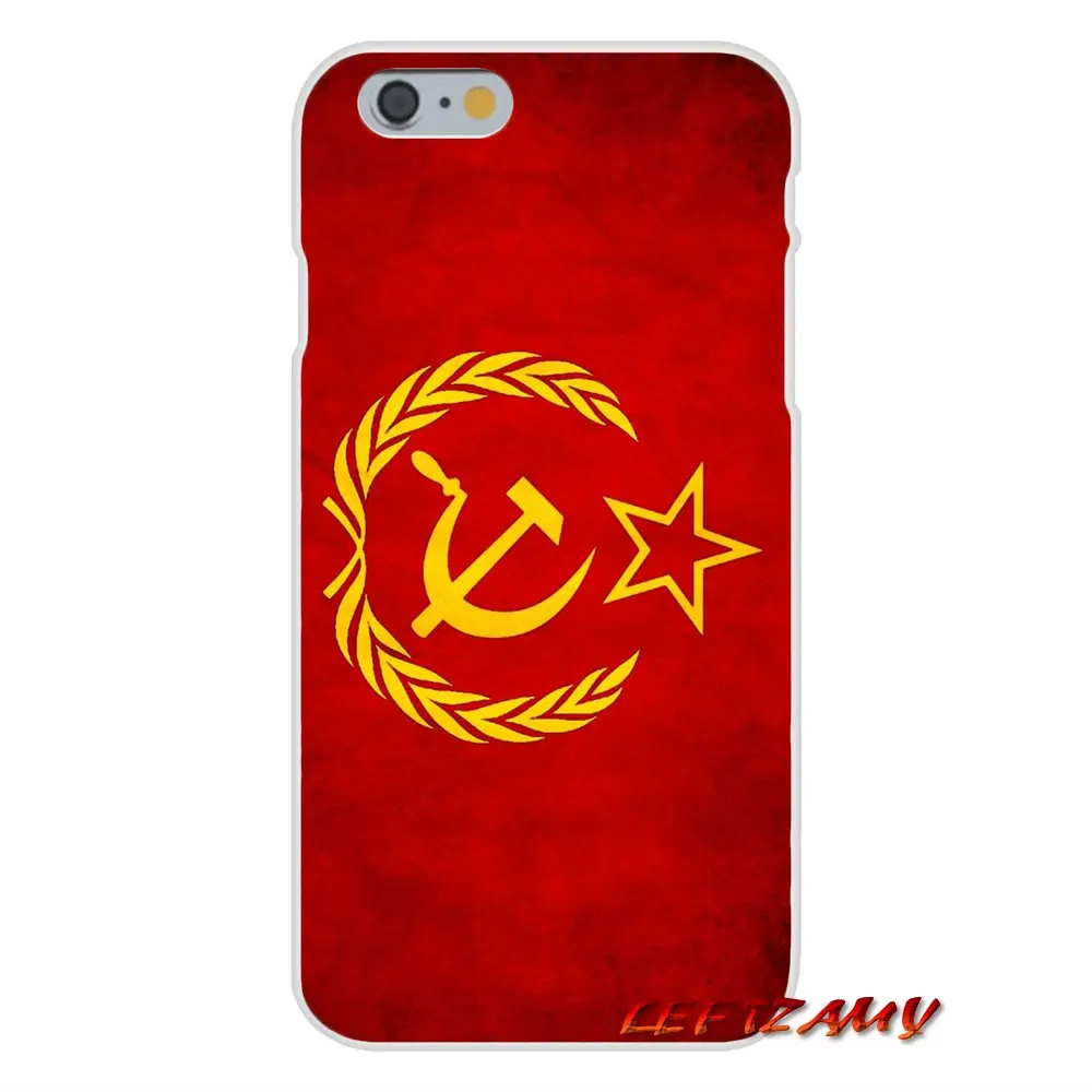 Для iPhone X XR XS MAX 4 4S 5 5S 5C SE 6 6S 7 8 Plus ipod touch прозрачный мягкий чехол флаг Российской