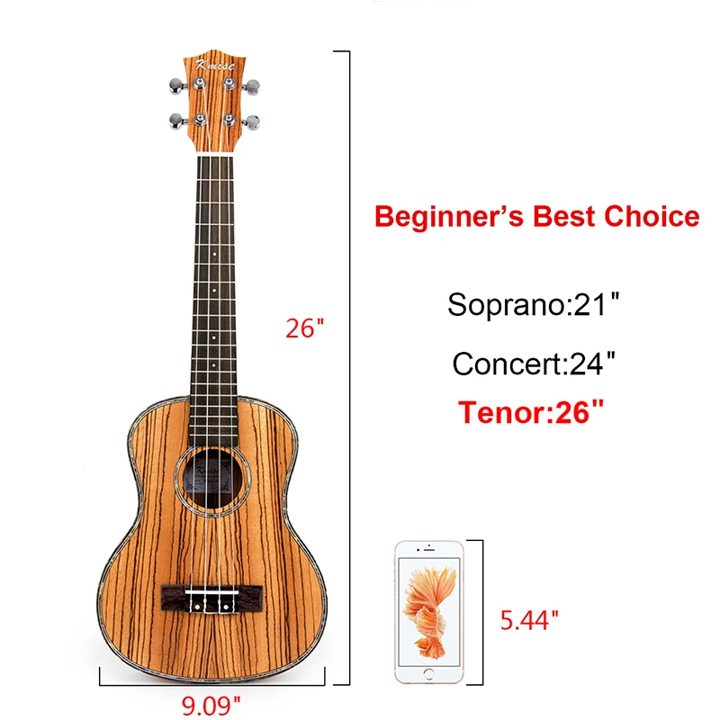 Гавайская гитара тенор тонкий корпус 26 дюймов 18 ладов|guitare guitare|guitar fretguitar hawaii |