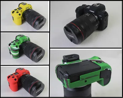 Силиконовый кожаный чехол для брони защитный Canon EOS R RP EOSRP M100 M3 M6 M10 наплечная сумка