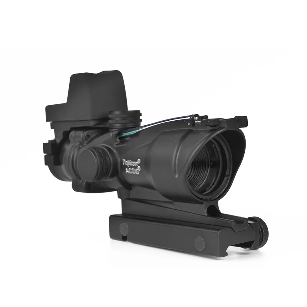 LUGER ACOG 4X32 оптика из настоящего волокна прицел стекло травленая сетка охотничий прицел RMR Красный точка зрения тактический оптический прицел