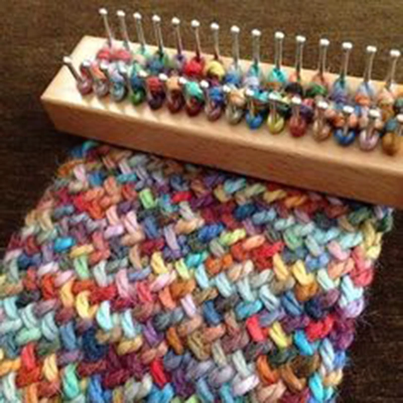 Ручная работа 32 булавки деревянная вязальная доска изящный Gage крючок ткацкого