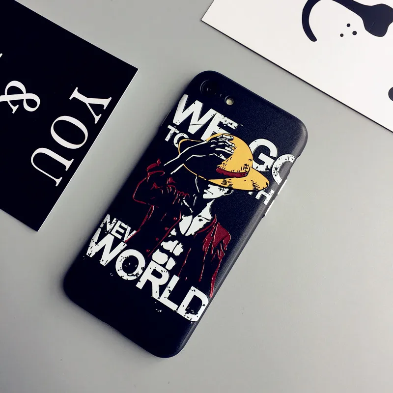Рельефный чехол Luffy для iPhone 7 plus + Передняя пленка из закаленного стекла 8 6 6s чехлы
