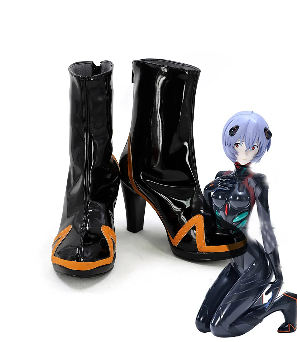 Ботинки для косплея EVA Ayanami ei черные ботинки изготовленные на заказ|Туфли| |