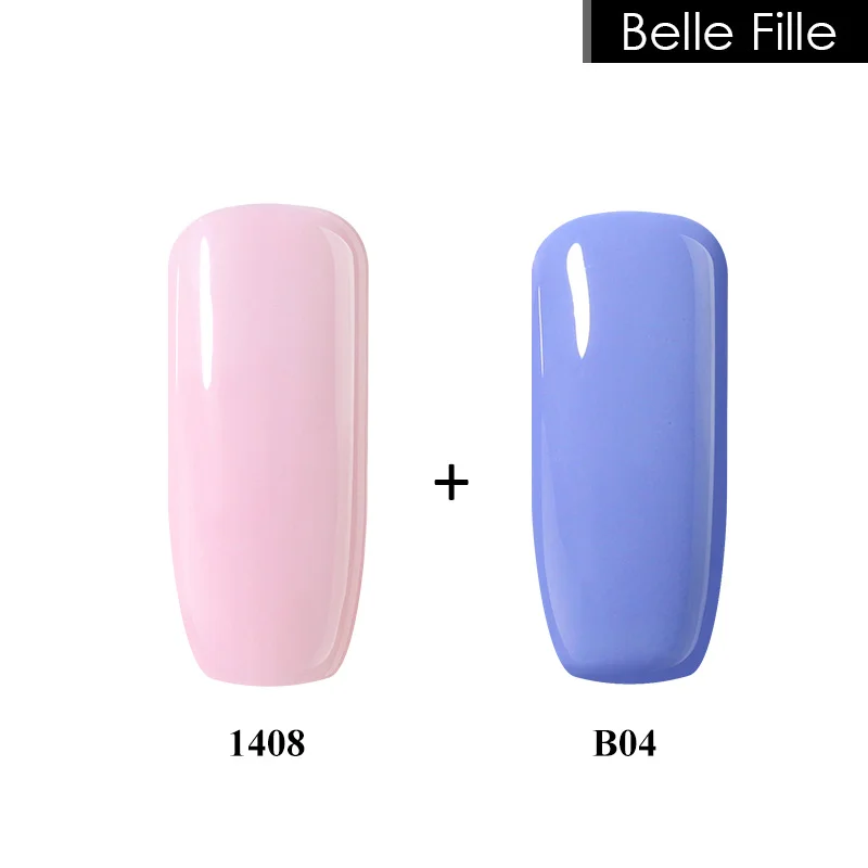 Belle Fille 10 мл 2 шт/партия УФ-гель для ногтей Полупостоянный Набор маникюра
