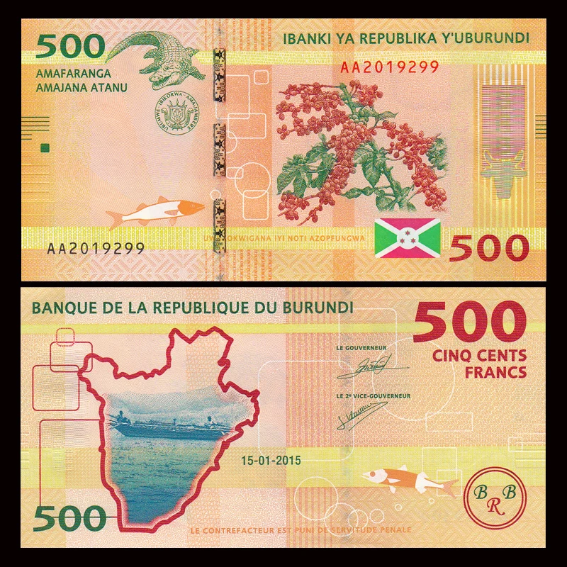 500 франков 20015 P 50 UNC нераспространенная банкноты коллекция подарок Африка