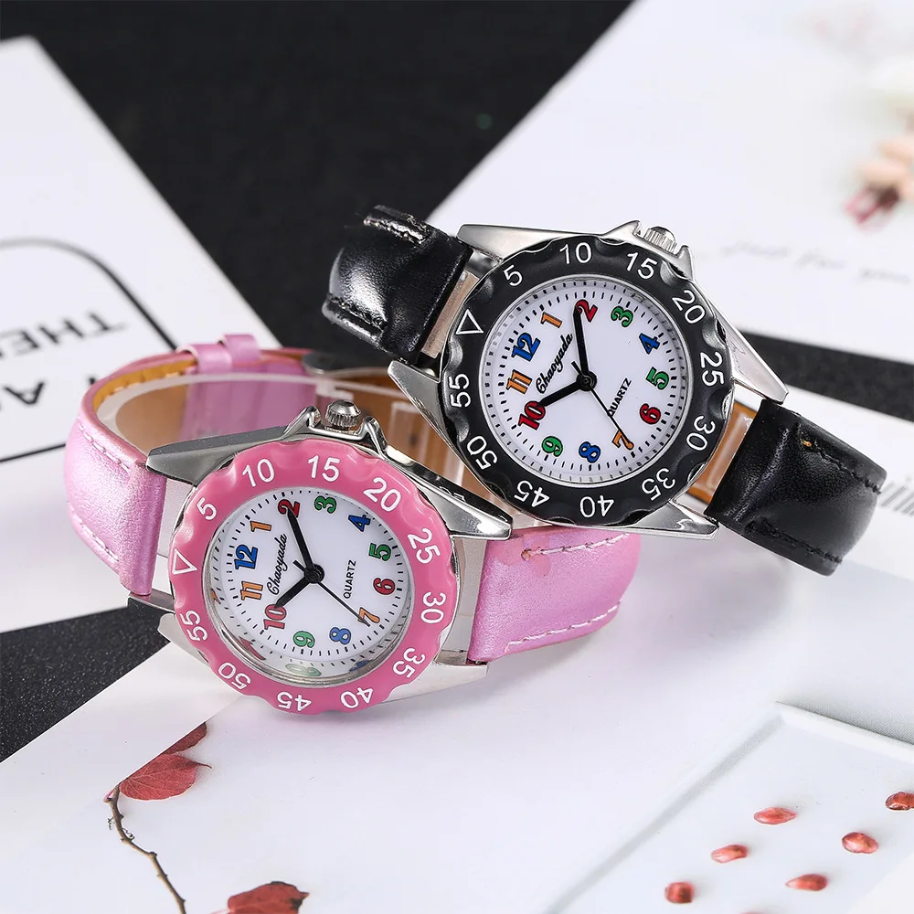 High Quality 10PCS Watches Women Ladies Students Quartz Watch Fashion Casual PU Leather Analog Wristwatch montre femme relogio | Наручные