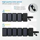 Портативная солнечная панель LERRONX, зарядное устройство 10 вт, 5 в, а, солнечная энергия, складная солнечная панель, батарея для зарядки, для быстрого кемпинга