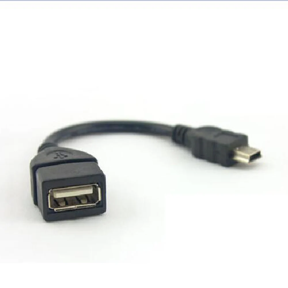 ChengHaoRan 1 шт. USB A штекер левый угловой 90 градусов мини папа OTG хост кабель 14 см для