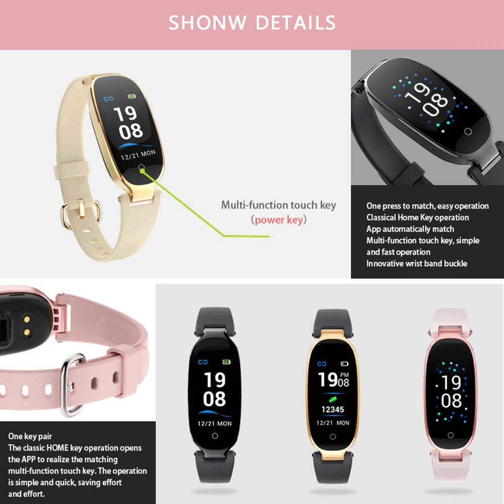 Новый смарт браслет S3 Plus с цветным экраном монитор сердечного ритма фитнес