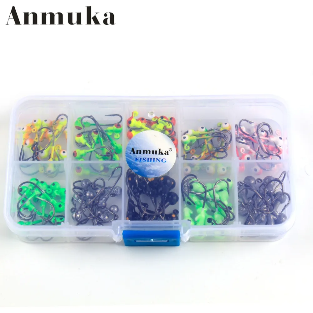 Anmuka шт./кор. 100 г 1 г/2 многоцветный привести головы Джиги с одним крючок интимные
