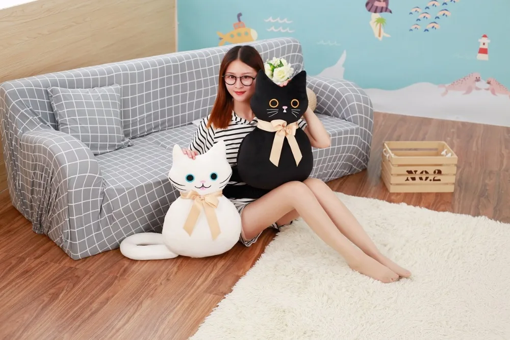 1 шт. 53 см Kawaii кошка плюшевые подушки мягкие мультфильм животных, игрушки для кошек диван Спальня Подушка Дети Рождество День рождения best подарок