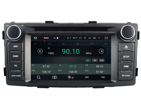 Android 8 0 автомобильный DVD gps для TOYOTA HILUX 2012 поддержка DVR wifi DSP DAB OBD Автомобильный