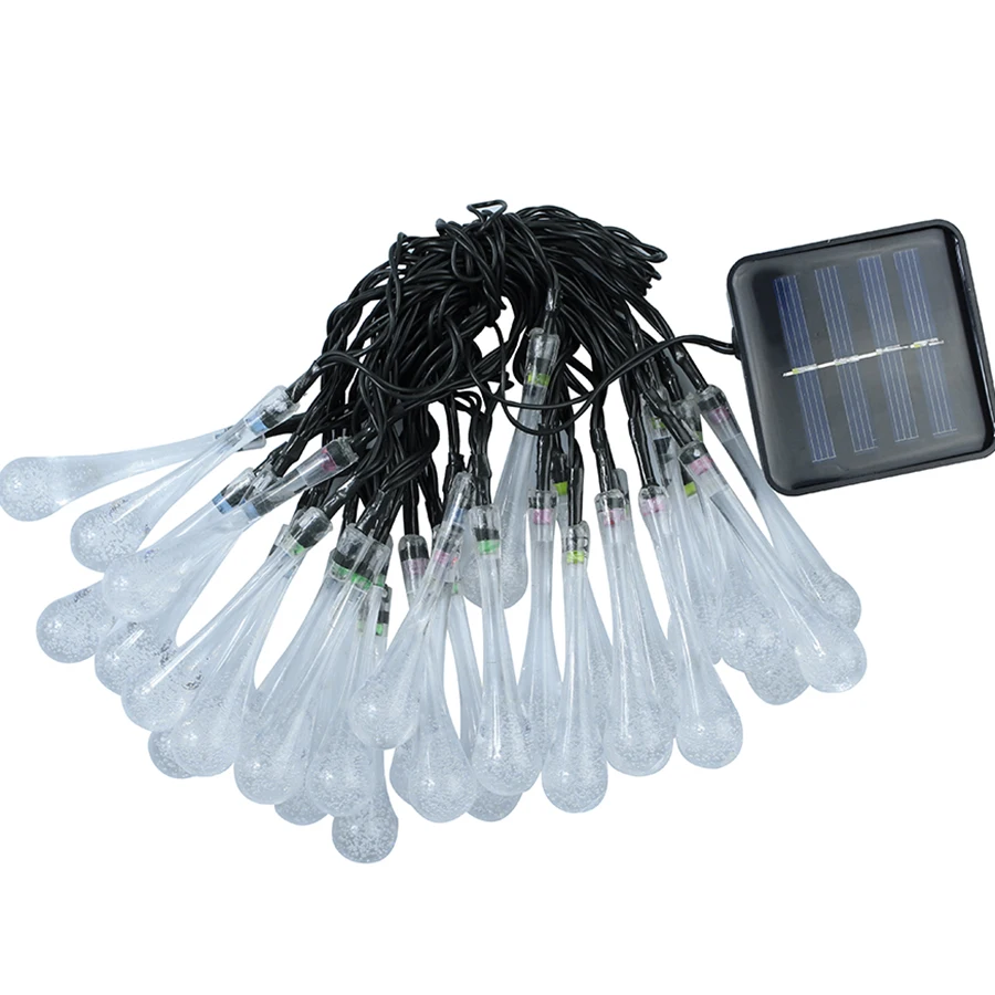Уличная гирсветильник на солнечной батарее 5 м 20 светодиодов в виде сосулек