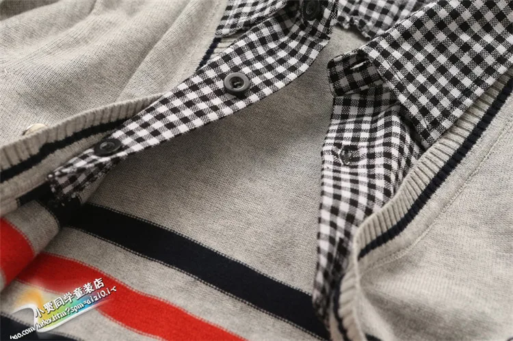Хлопковая рубашка для мальчиков свитер с воротником|boys sweater|sweater boyssweater collar |