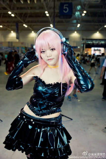 Костюм для косплея Nitro Super Sonic черный кожаный костюм топ и юбка на заказ 11|super sonico