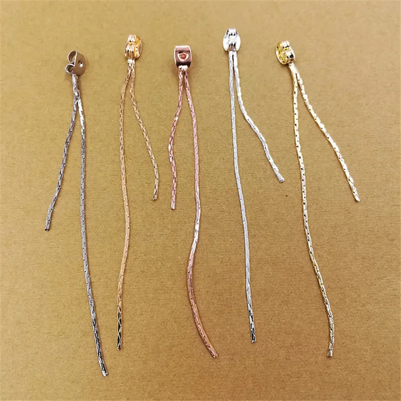 Серьги-бабочки BASEHOME 10 шт. медные серьги-бабочки металлическая задняя крышка 80 мм