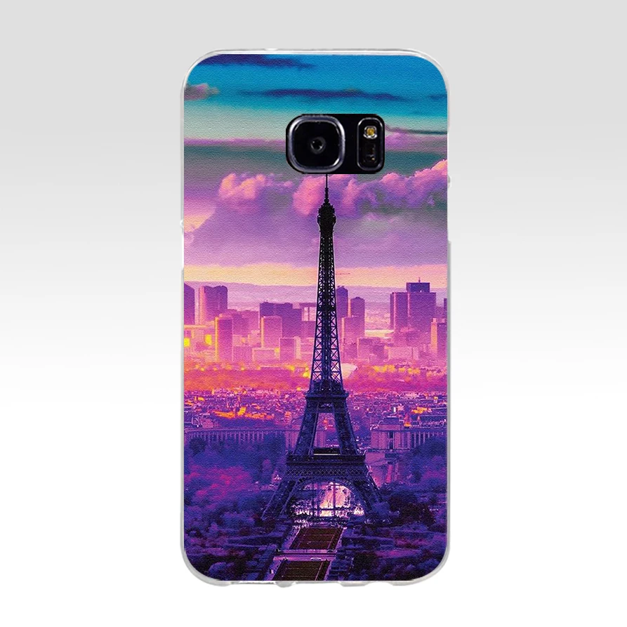 Мягкий силиконовый чехол из ТПУ с Эйфелевой башней 226H Love Paris для samsung Galaxy s6 s7 edge s8 s9
