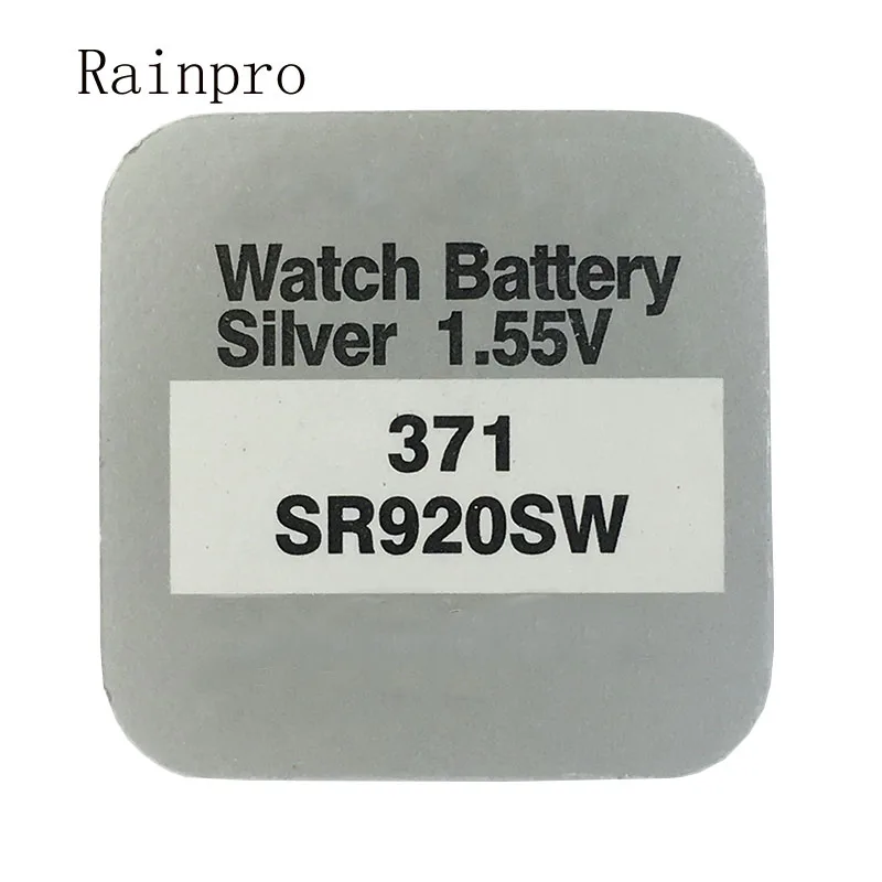 

Rainpro 5 шт./лот SR920SW 371 Серебряная оксидная монета, аккумулятор 1,55 в