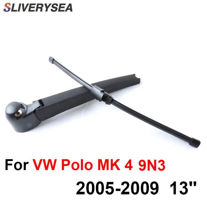 SLIVERYSEA Задняя щетка стеклоочистителя и рычаг для VW Polo MK 4 9N3 2005 2009 13 'Ɖ/5 дверь