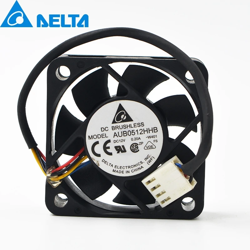 1 шт. AUB0512HHB W401 DC12V 0.2A 5015 50 мм 50x50x15 4Pin Сервер вентилятор охлаждения ШИМ|Кулеры и
